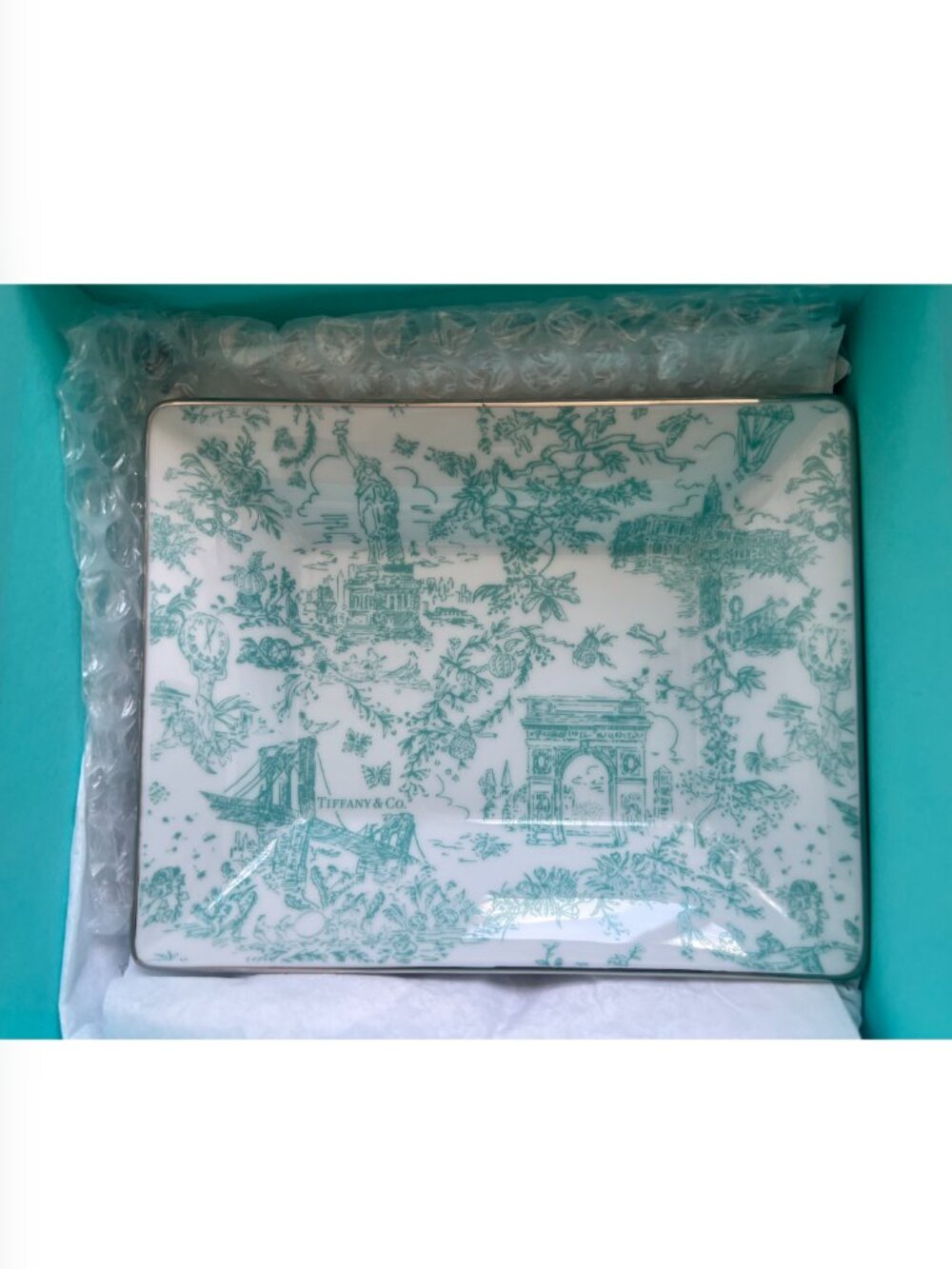 Tiffany & Co. Decor Toile Catch All Trinket Tray NEW